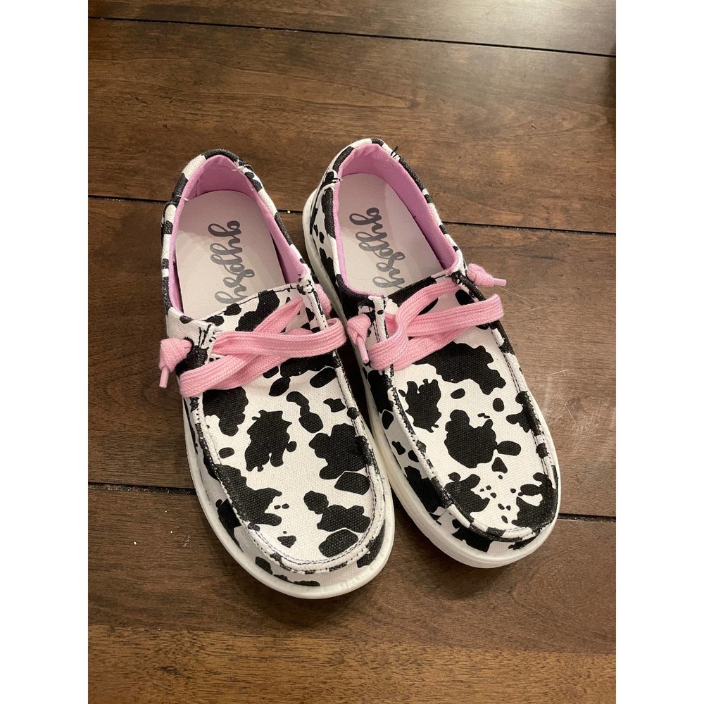 Girls Cow Print Shoes